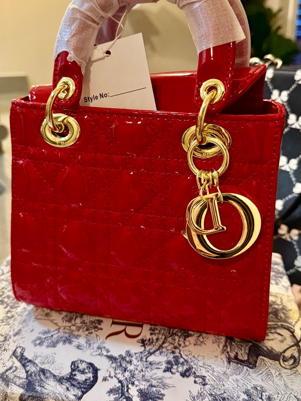 Handbag with charm